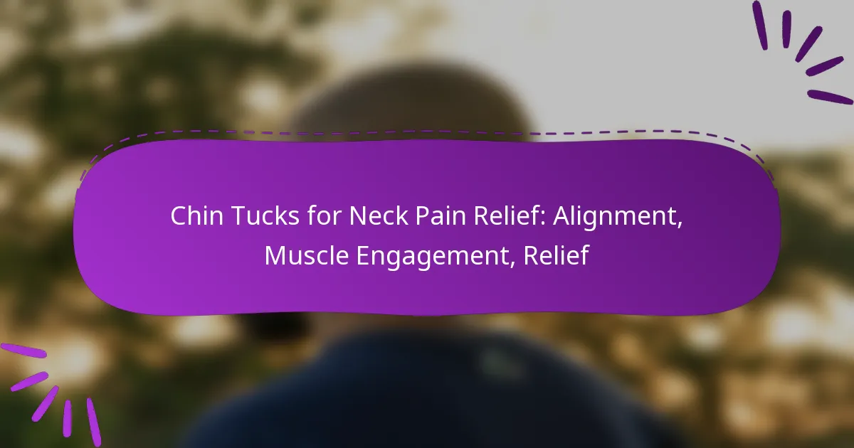 Chin Tucks for Neck Pain Relief: Alignment, Muscle Engagement, Relief
