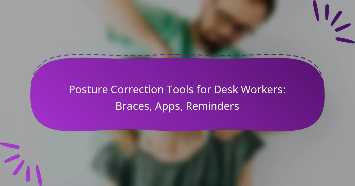 Posture Correction Tools for Desk Workers: Braces, Apps, Reminders