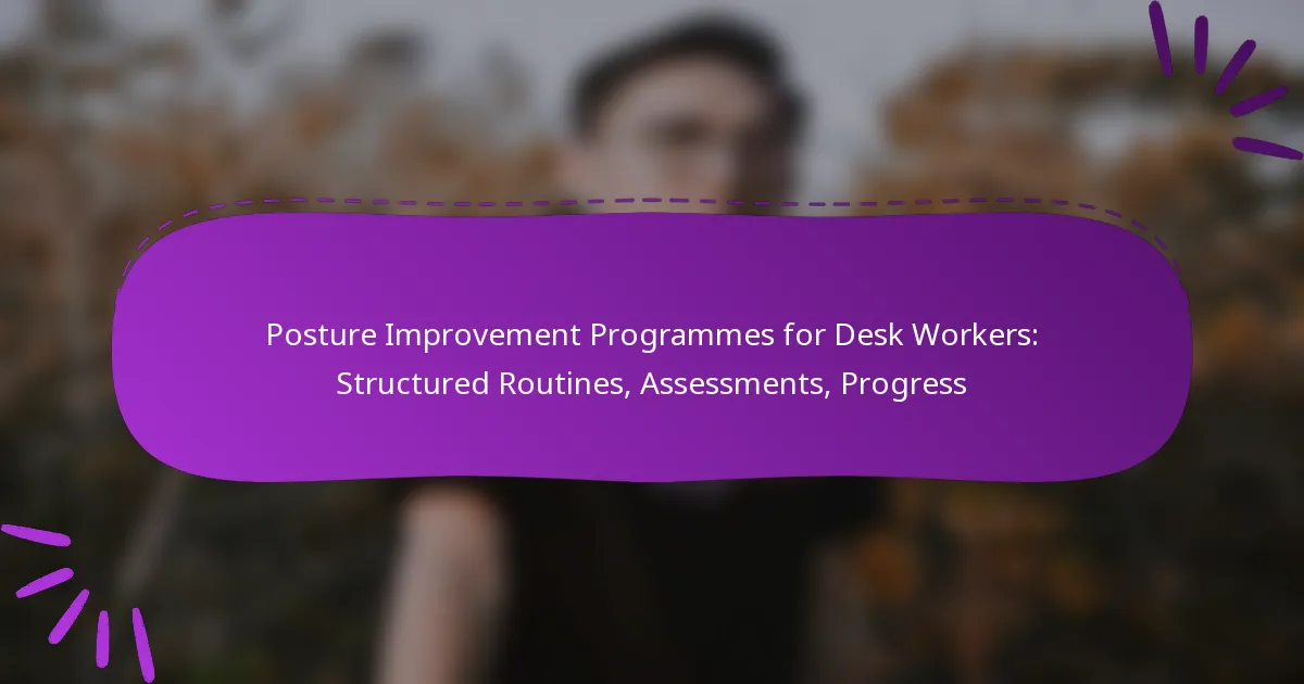 Posture Improvement Programmes for Desk Workers: Structured Routines, Assessments, Progress