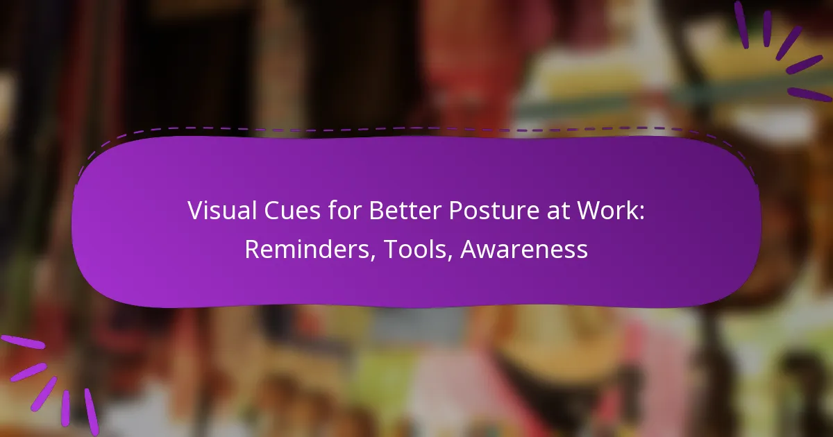 Visual Cues for Better Posture at Work: Reminders, Tools, Awareness